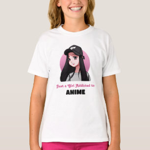 Nur ein Mädchen, das Anime zugeschrieben wurde   R T-Shirt
