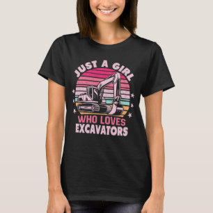 Nur ein Mädchen, das Ausgrabungen Liebe Retro-Bagg T-Shirt