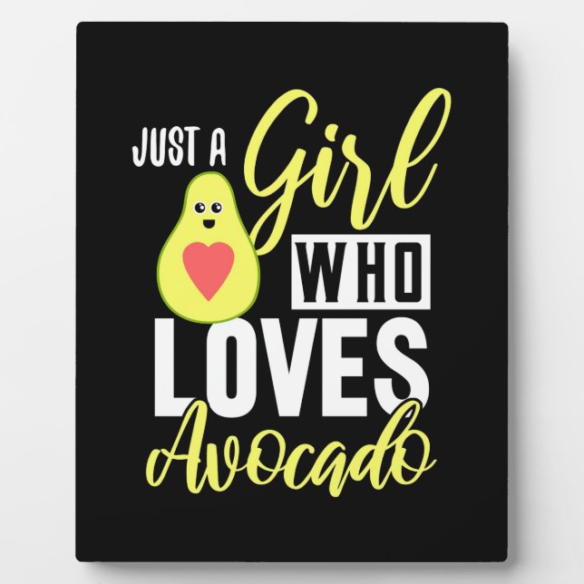 Nur ein Mädchen, das Avocado Liebe Fotoplatte (Vorderseite)