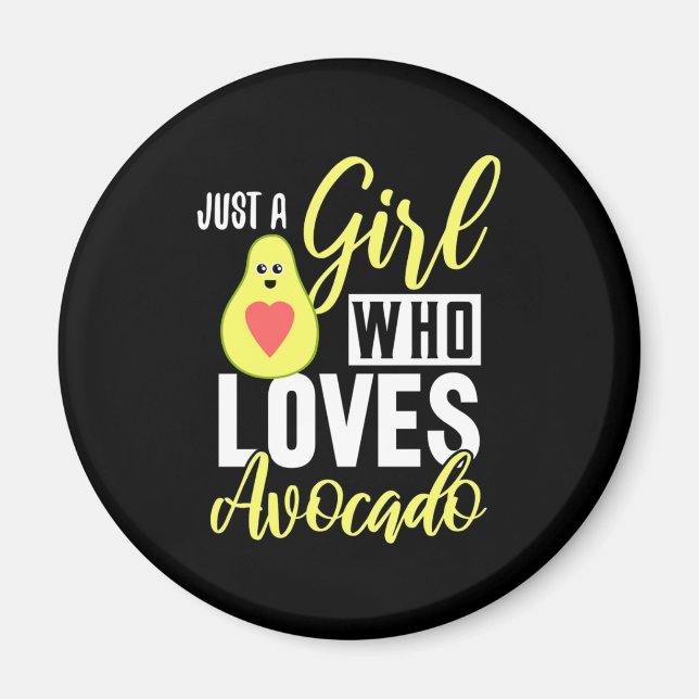 Nur ein Mädchen, das Avocado Liebe Magnet (Vorne)
