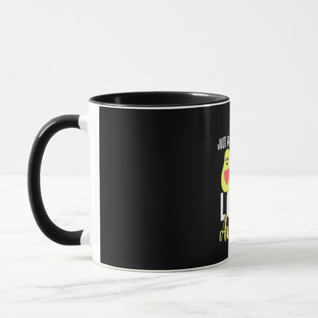 Nur ein Mädchen, das Avocado Liebe Tasse (Links)