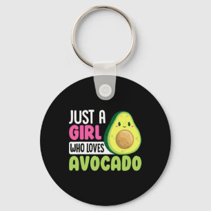 Nur ein Mädchen, das Avocado Lieben Funny Healthfo Schlüsselanhänger