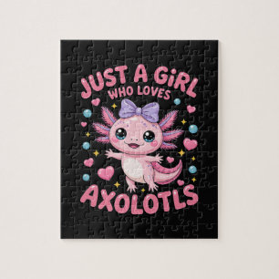 Nur ein Mädchen, das Axolotl liebt