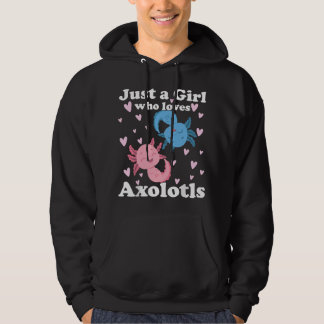 Nur ein Mädchen das Axolotl liebt Axolotl Süß Kawa Hoodie