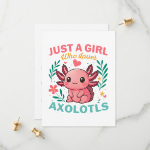 Nur ein Mädchen, das Axolotl liebt Save The Date