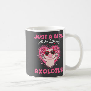 Nur ein Mädchen, das Axolotl-Singles süße Tiere li Kaffeetasse