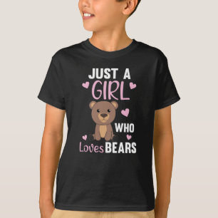 Nur ein Mädchen, das Bären Liebe - Süßer Bär T-Shirt