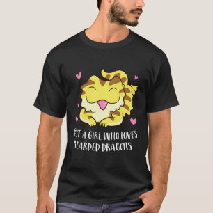 Nur ein Mädchen, das Bärendrachen Lizard Niedlich T-Shirt