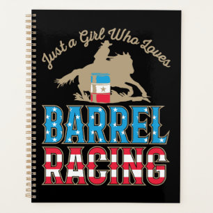 Nur ein Mädchen, das Barrel Racing Liebe Planer