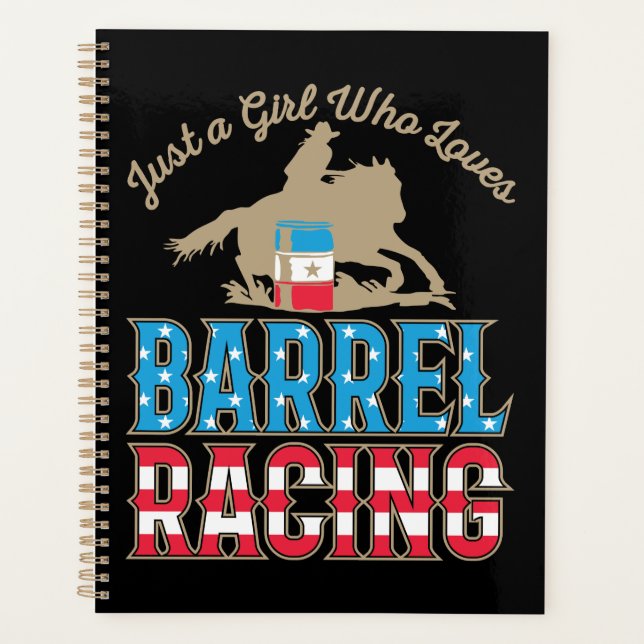 Nur ein Mädchen, das Barrel Racing Liebe Planer (Vorderseite)
