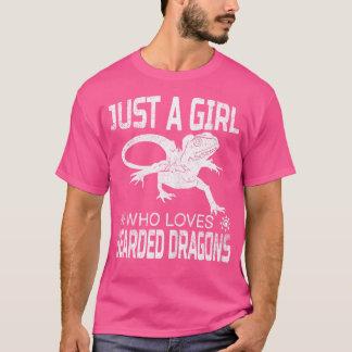 Nur ein Mädchen, das bärtige Drachen Liebe T-Shirt