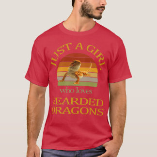 Nur ein Mädchen, das bärtige Drachen Liebe T-Shirt