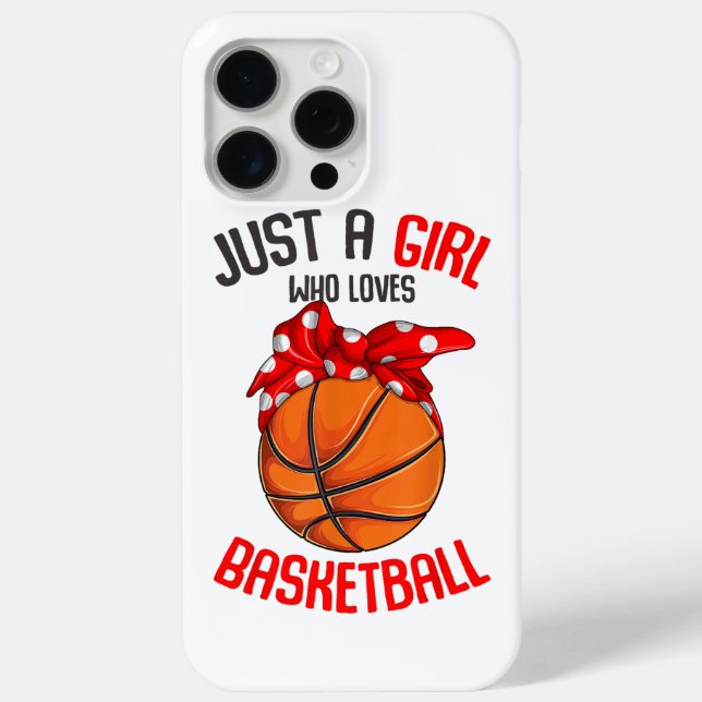 Nur ein Mädchen, das Basketball Girl Lieben Case-Mate iPhone Hülle (Rückseite)