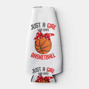 Nur ein Mädchen, das Basketball Girl Lieben Flaschenkühler