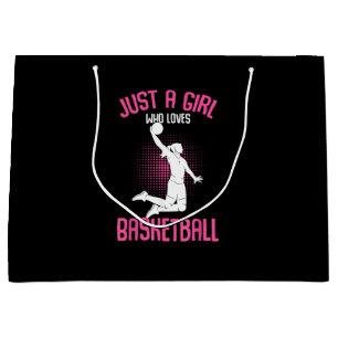 Nur ein Mädchen, das Basketball Kids Mädchen liebt Große Geschenktüte
