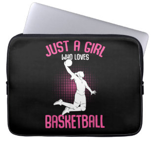 Nur ein Mädchen, das Basketball Kids Mädchen liebt Laptopschutzhülle