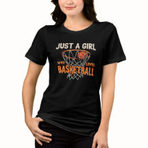 Nur ein Mädchen, das Basketball Lieben