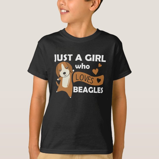 Nur ein Mädchen, das Beagle Lieben - Sweet Beagle  T-Shirt (Vorderseite)