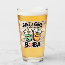 Nur ein Mädchen, das Bob  Personalisiert Glass Cup