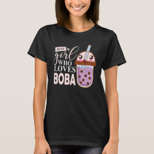 Nur ein Mädchen, das Boba-Tee Boba-Milchtee Bubble T-Shirt
