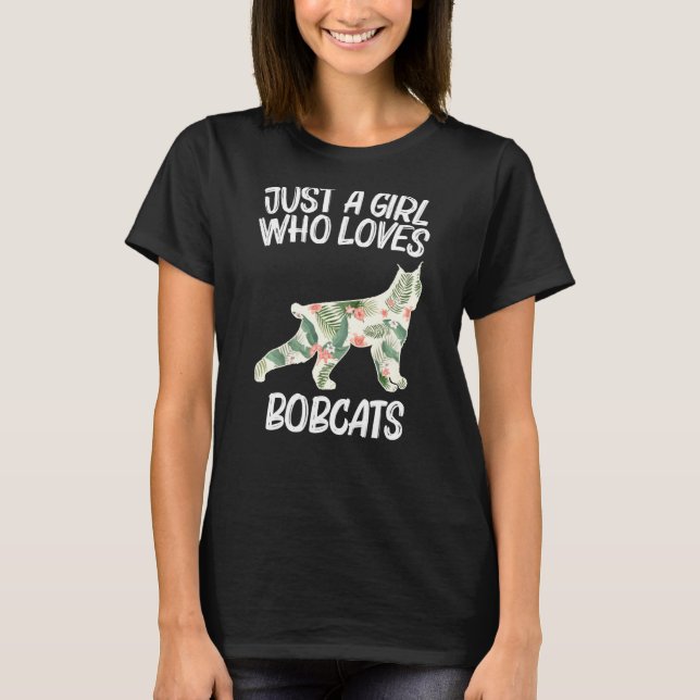 Nur ein Mädchen, das Bobcats für Frauen Liebe Feli T-Shirt (Vorderseite)