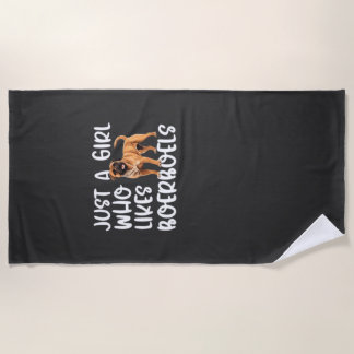 Nur ein Mädchen, das Boerboels Classic T-Shirt mag Strandtuch