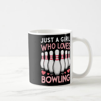 Nur ein Mädchen, das Bowling Liebe Kaffeetasse