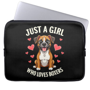 Nur ein Mädchen, das Boxers Lieben Laptopschutzhülle