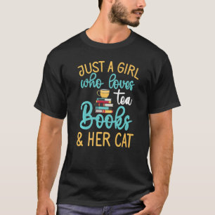 Nur ein Mädchen, das Bücher Liebe und ihr Autotee  T-Shirt