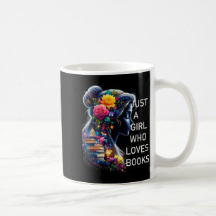 Nur ein Mädchen, das Bücher liebt Kaffeetasse