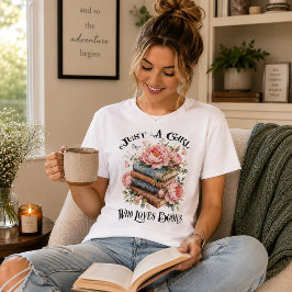 Nur ein Mädchen, das Bücher liebt Tri-Blend Shirt