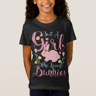 Nur ein Mädchen, das Bunnies Liebe Sonnige Blume T-Shirt