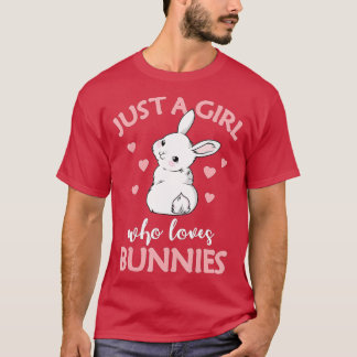 Nur ein Mädchen, das Bunnies Rabbit Liebe Geschenk T-Shirt