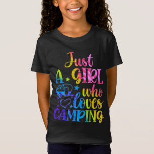 Nur ein Mädchen, das Camping Liebe T-Shirt