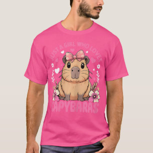 Nur ein Mädchen, das Capybaras Lieben T-Shirt