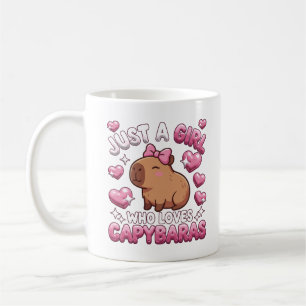 Nur ein Mädchen, das Capybaras liebt Kaffeetasse