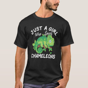 Nur ein Mädchen, das Chameleons Lieben T-Shirt