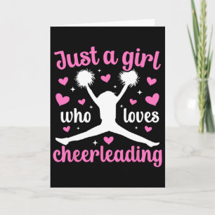Nur ein Mädchen, das Cheerleading Cheerleader Che Karte
