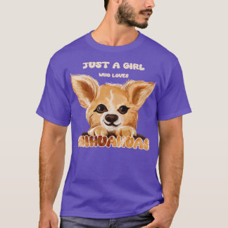 Nur ein Mädchen, das Chihuahuas Lieben T-Shirt