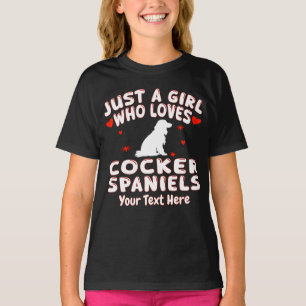 Nur Ein Mädchen Das Cocker Spaniels Liebt Personal T-Shirt