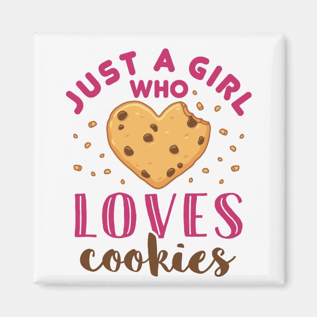 Nur ein Mädchen, das Cookies Liebe Magnet (Vorne)