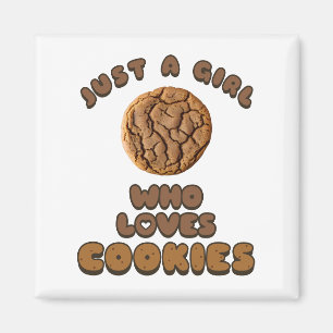Nur ein Mädchen, das Cookies Magnet Lieben