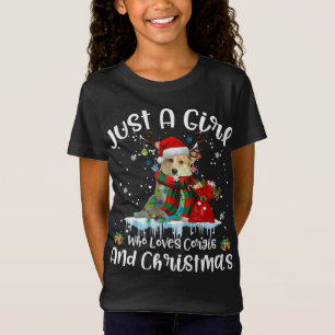 Nur ein Mädchen, das Corgi Lieben und Weihnachten T-Shirt
