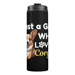 Nur ein Mädchen, das Corgis Lieben Thermosbecher