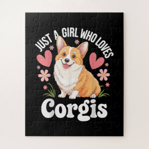 Nur ein Mädchen, das Corgis liebt