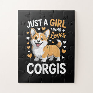 Nur ein Mädchen, das Corgis liebt