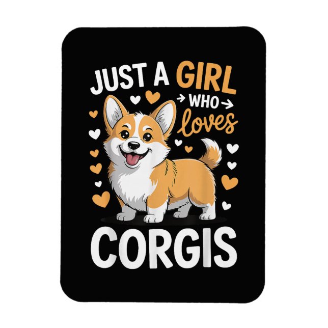 Nur ein Mädchen, das Corgis liebt Magnet (Vertikal)