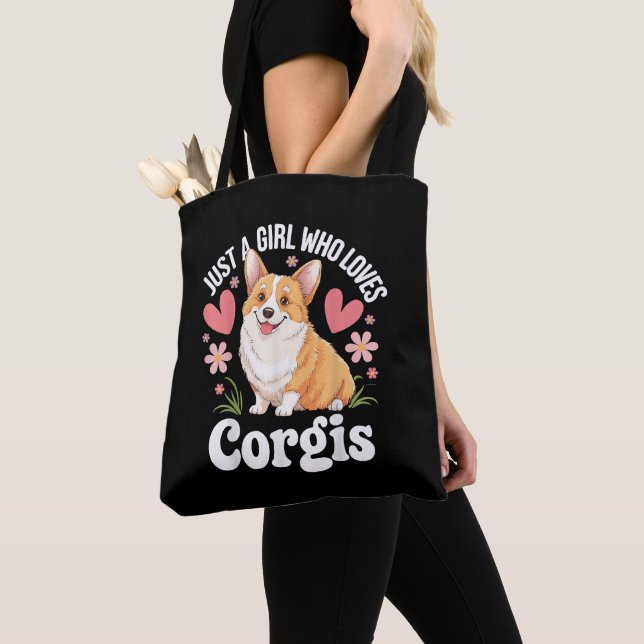 Nur ein Mädchen, das Corgis liebt Tasche (Von Nahem)