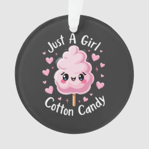 Nur ein Mädchen, das Cotton Candy Liebe Ornament