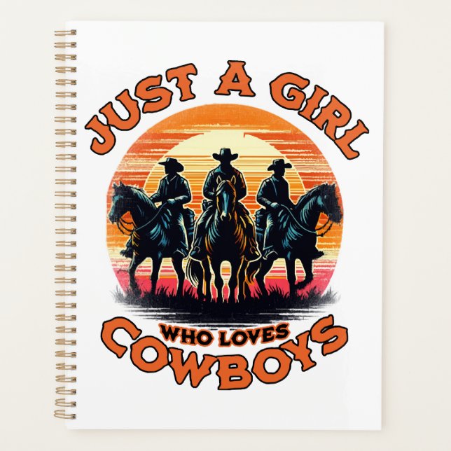 Nur ein Mädchen, das Cowboys Liebe Planer (Vorderseite)